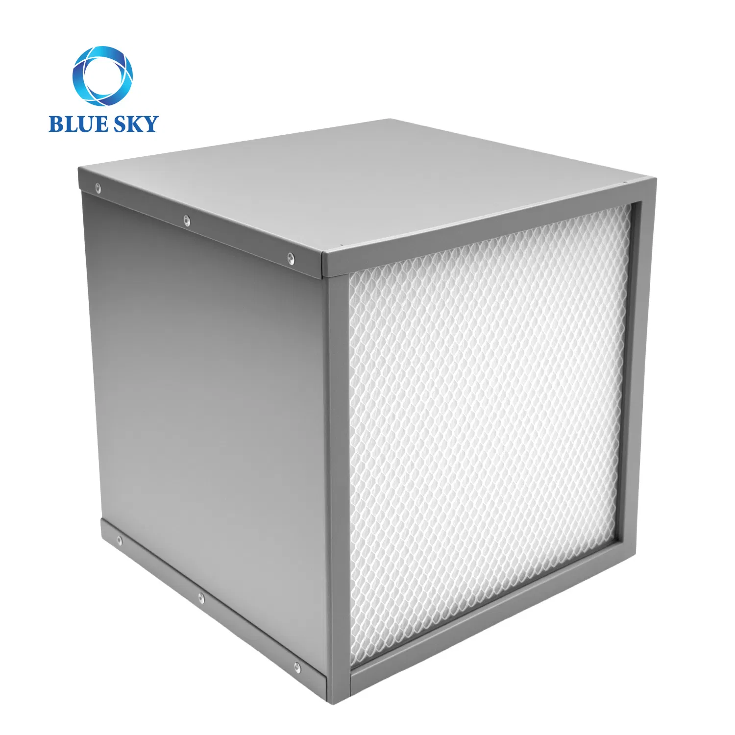 Metal Frame Box HVAC Filters for Laboratory Ventilation System, H14 Grade Heating Ventilation Air Conditioning HEPA Filter, Furnace Air Filter