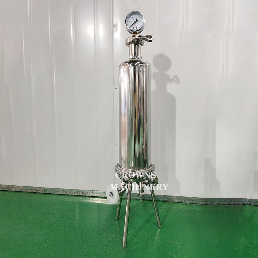 Customizable Industrial 10 20 30 40 Inch Stainless Steel 304 316 Single Cartridge Filter Housing for Biologics