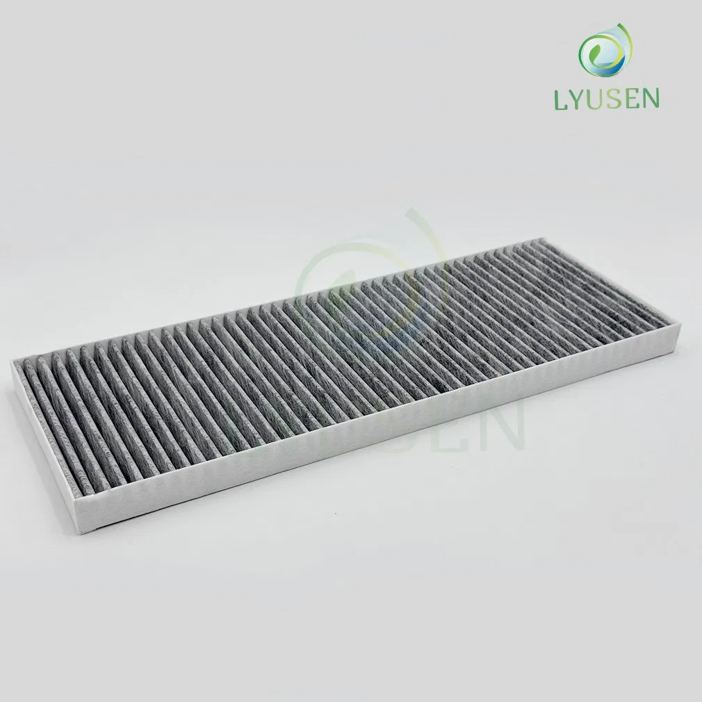 Automotive Air Filter with Activated Carbon Media and Antibacterial Protection for Clean Cabin Air Supply