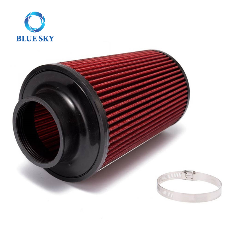 High Flow Racing Performance Short Long Tapered Airfilter Universal 76mm 102mm 3inch Cone Intake Air Filter for Kn