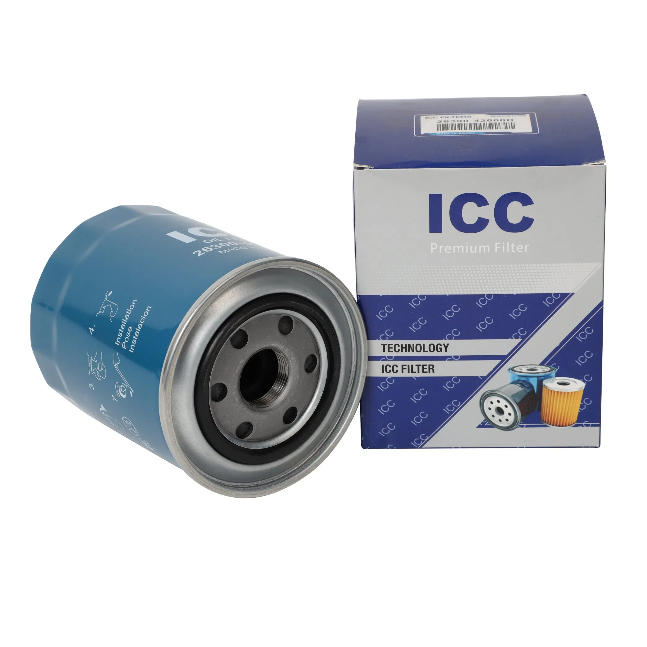 High Efficiency Auto Engine Parts Oil Filter 26300-42010 26300-42020 26300-42000d