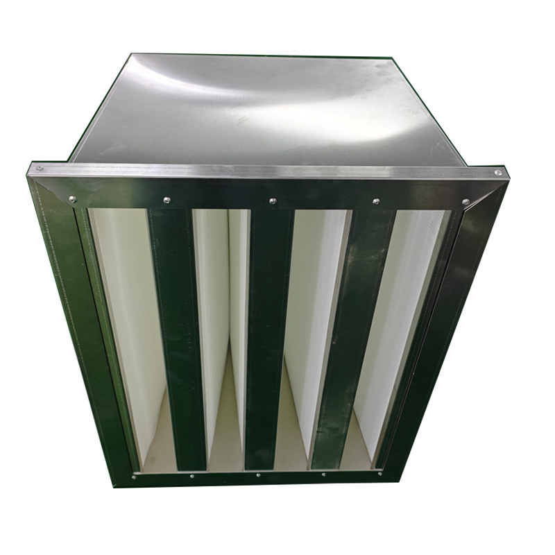 V-Bank 592*287*292 F5~E10 Compact Air Purifying HEPA Filter with Microfiber Medium Grade ABS Plastic Frame