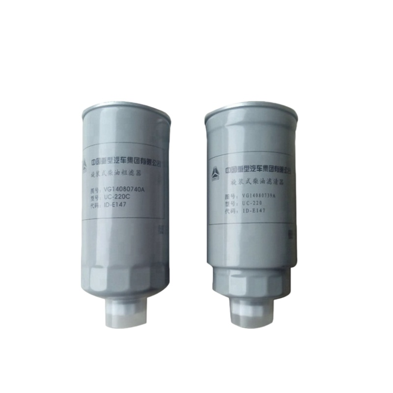 High Quality Truck Accessories Vg14080739A Euroii Secondary Fuel Filter for Sinotruk