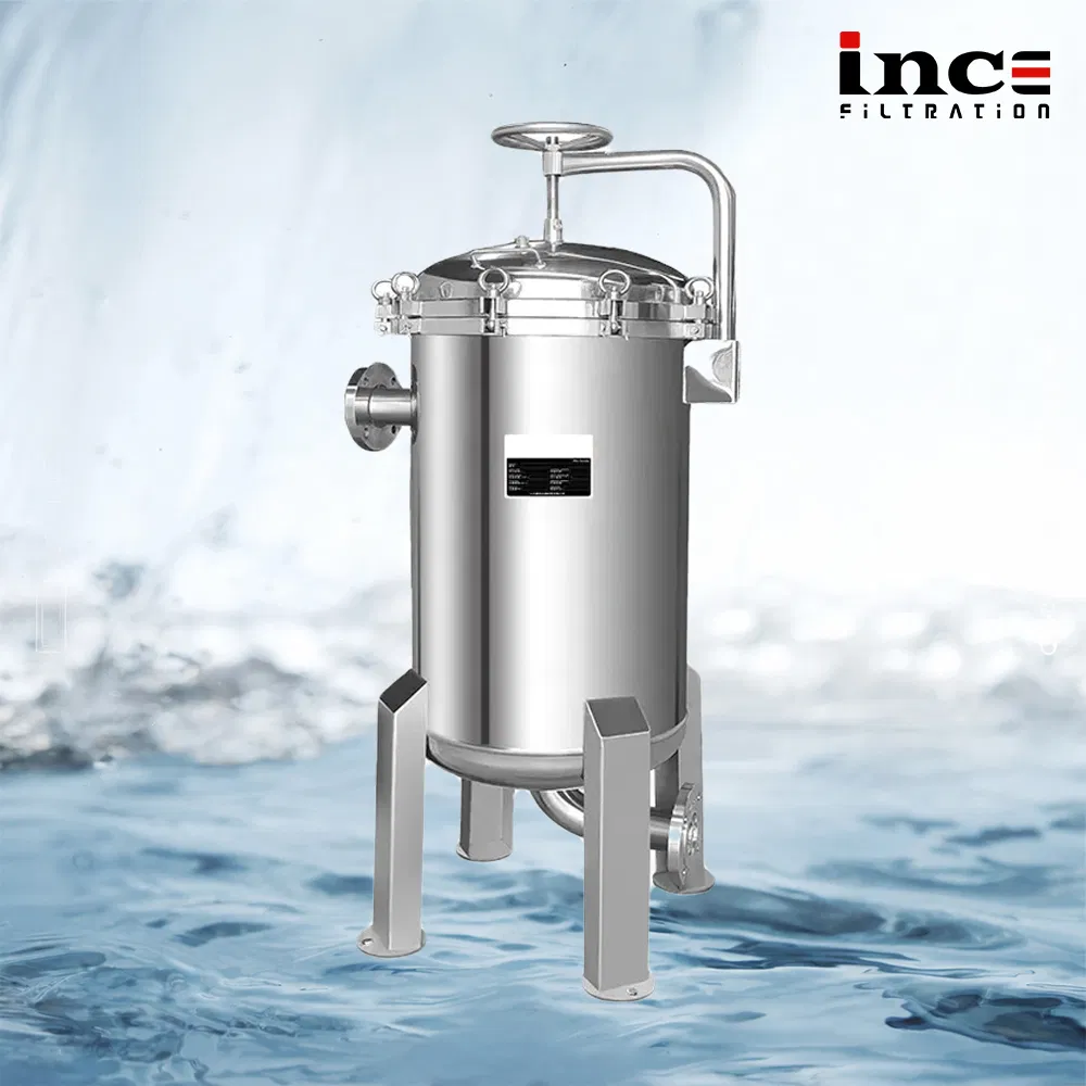 304/316 Stainless Steel, Multi-Bag Filter Housing, Customizable Inlet and Outlet Ports Available.