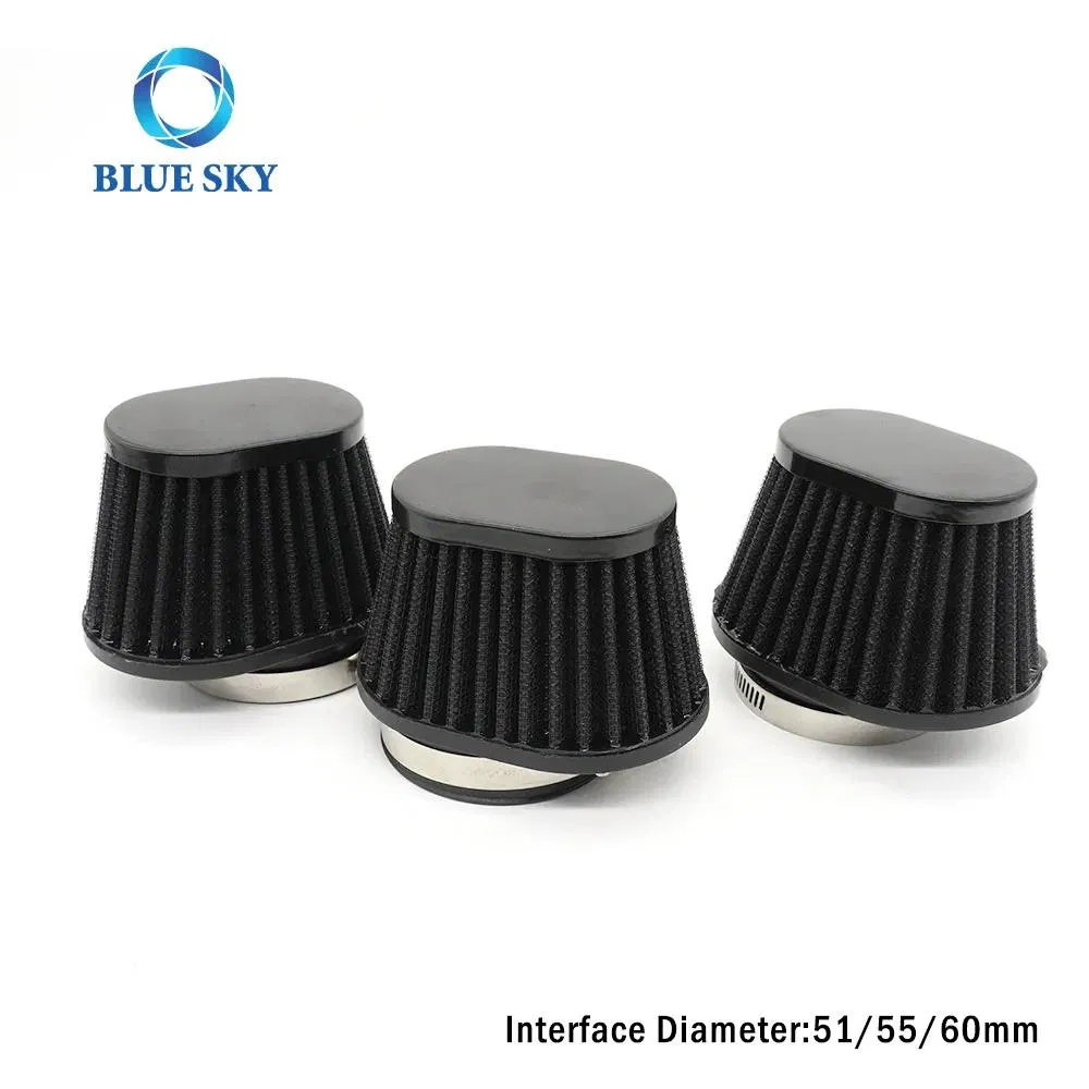 High Performance Motorcycle Exhaust Gas Filtration Car Air Intake Modified 51 / 55 / 60mm Mushroom Head Air Filters