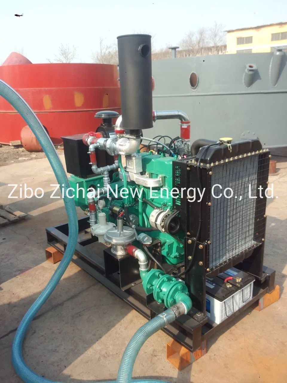 New Design Small Rice Husk Biomass Gasifier Engine Power System