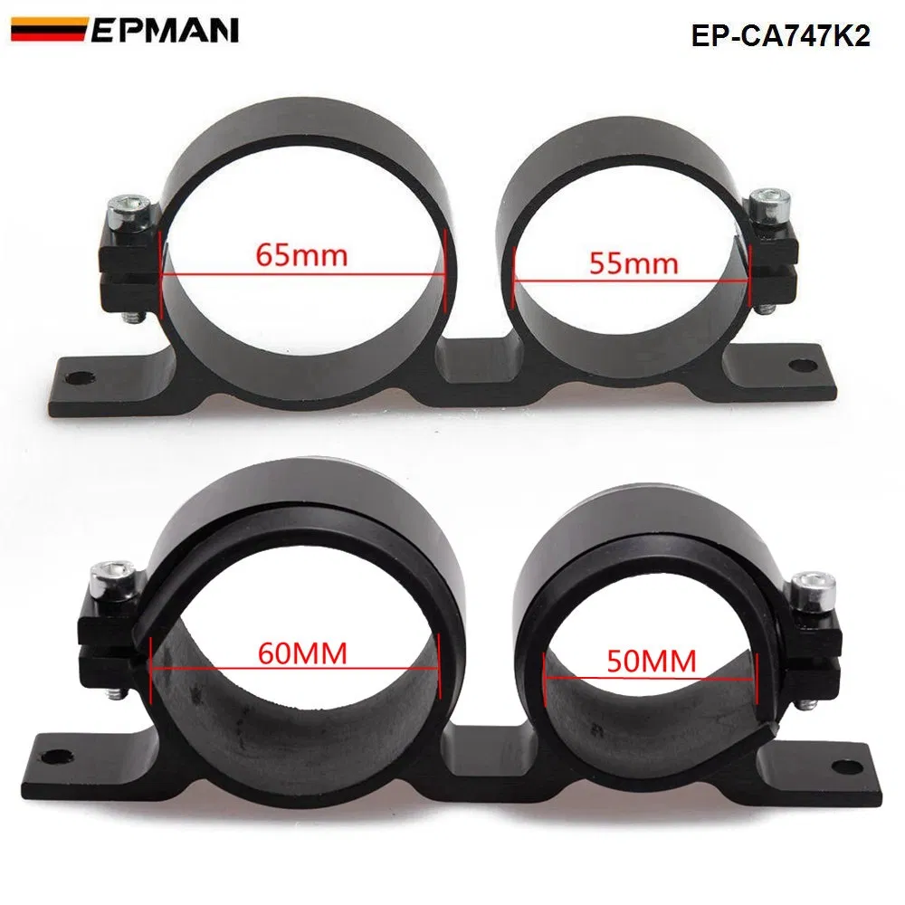 Epman 044 Fuel Pump &amp; Filter Dual Mounting Bracket Anodized Aluminum Ep-Ca747K2