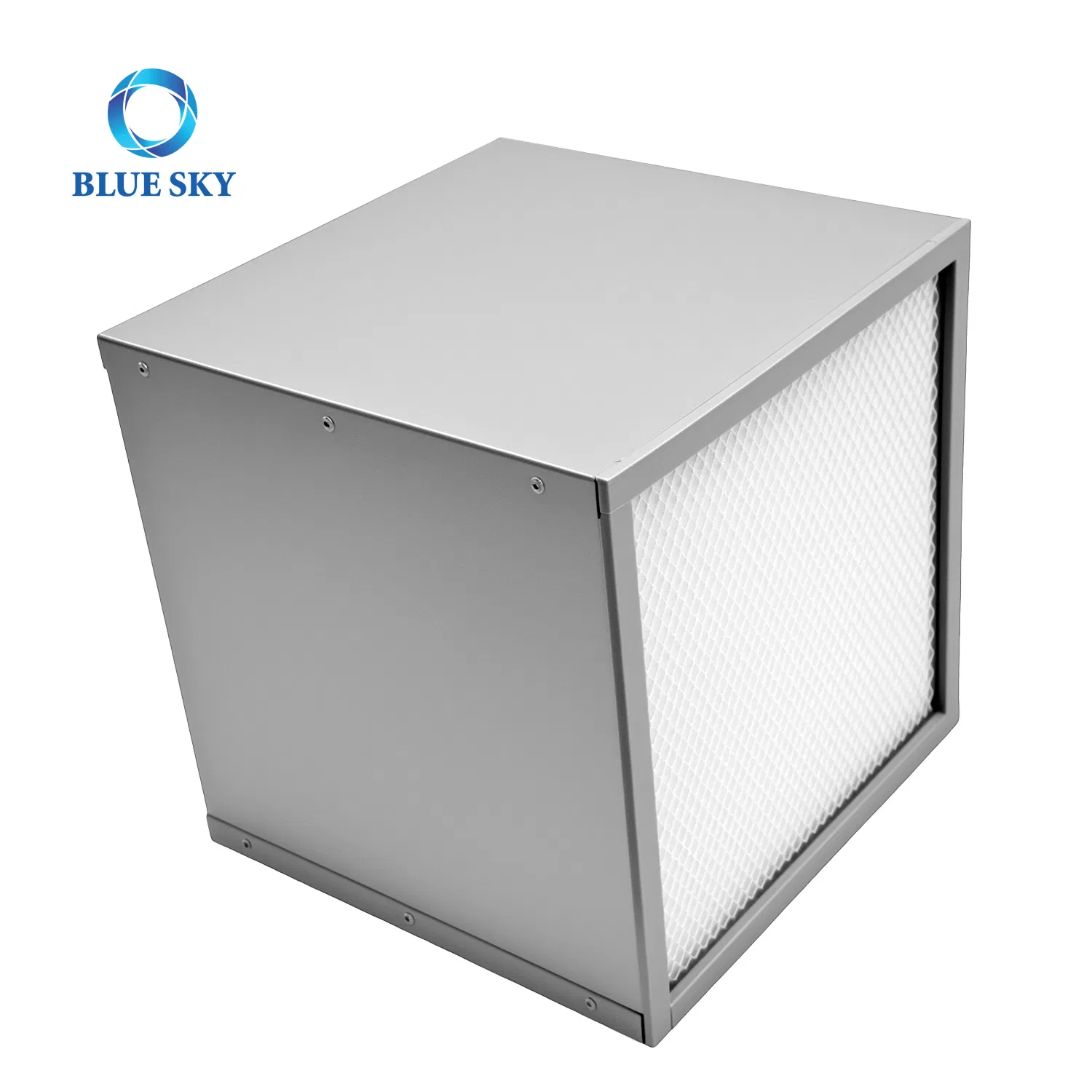 Metal Frame Box HVAC Filters for Laboratory Ventilation System, H14 Grade Heating Ventilation Air Conditioning HEPA Filter, Furnace Air Filter
