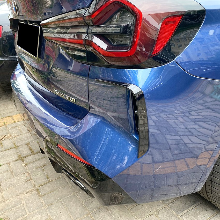 for BMW X3 G01 Facelift M Pack 2022+ Rear Bumper Flags Exterior Sticker Modification Car Body Kit Car Accessories
