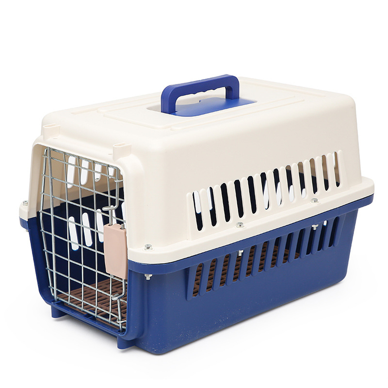 Portable Pet Carrier Plastic Dog Pet Cages Carriers Car Travel Accessories
