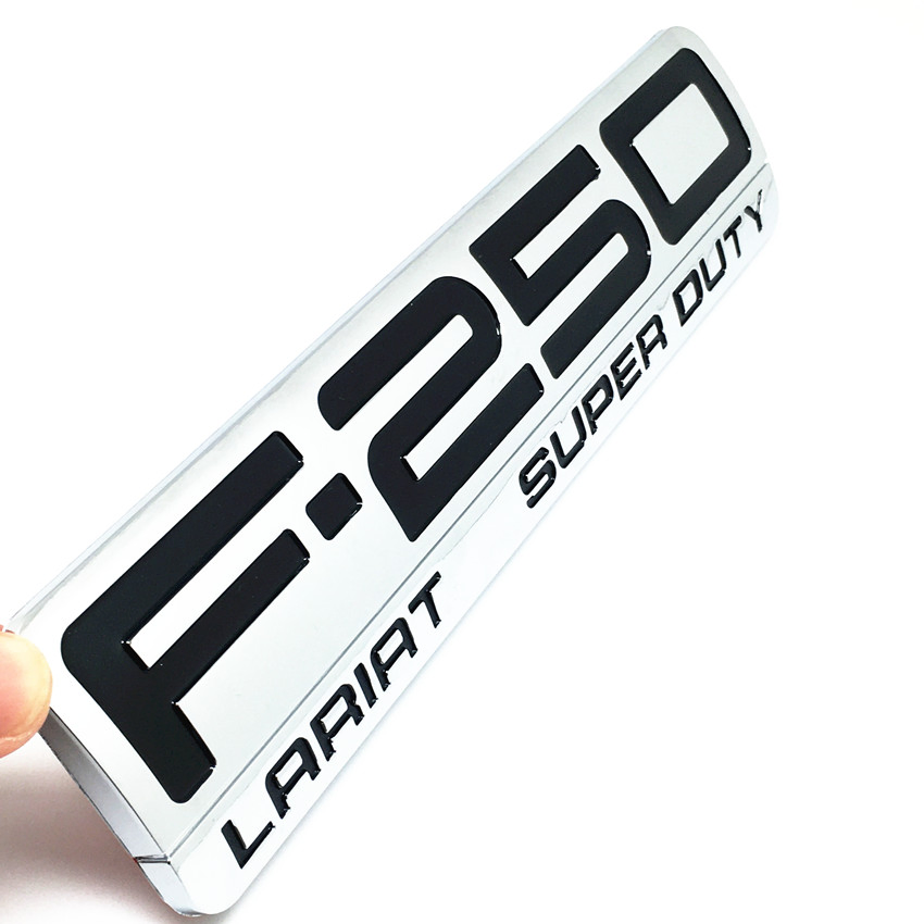 F-250 350 Emblem Fit for Bronco Mustang Emblem Fender Badge Decal Sticker Logo Car Accessories Car Parts Decoration ABS Plastic