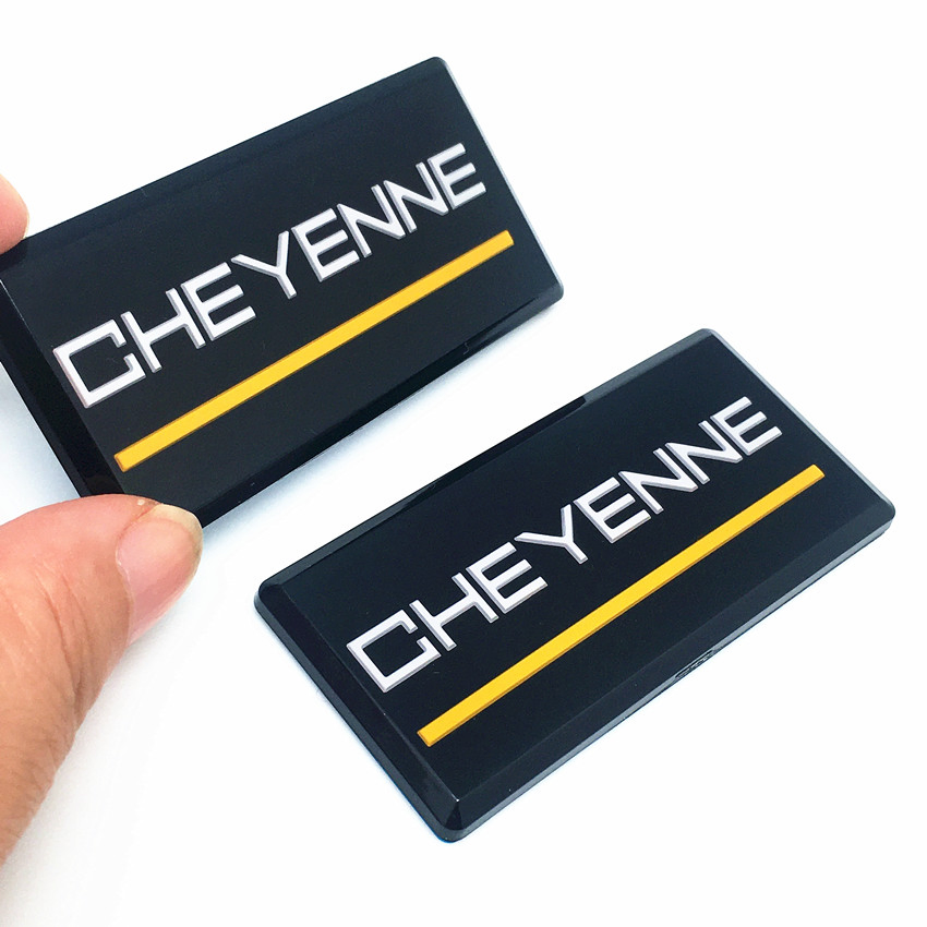 Cheyenne Fit for Silverado Camaro Emblem Fender Badge Decal Sticker Logo Car Accessories Car Parts Sierra Decoration