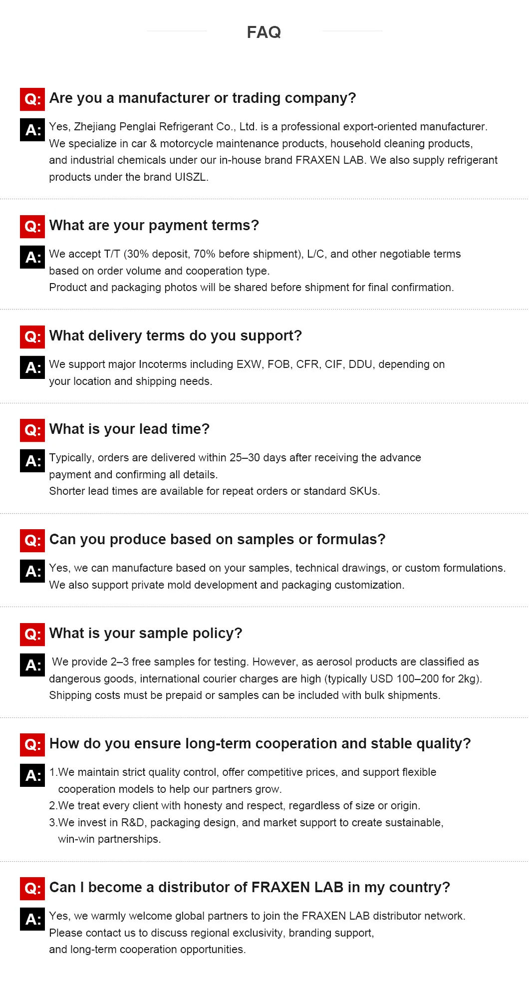Logistics Information