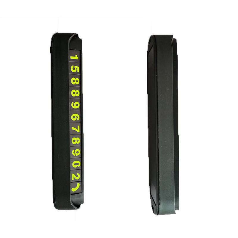 Customized Night Luminous Hidden Car Accessories for Temporary Parking Number Card