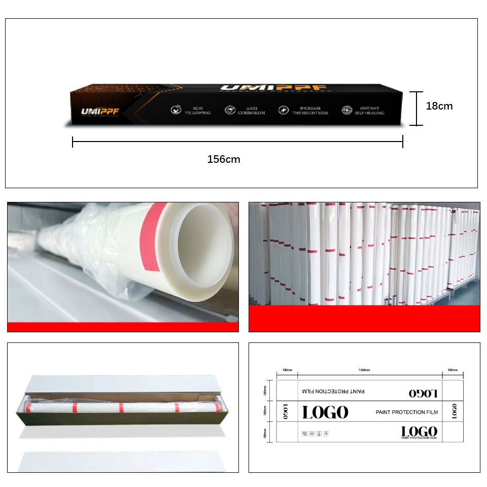 Glossy TPU Paint Protection Car Polyurethane Film Accessories 1.52*15m/Roll