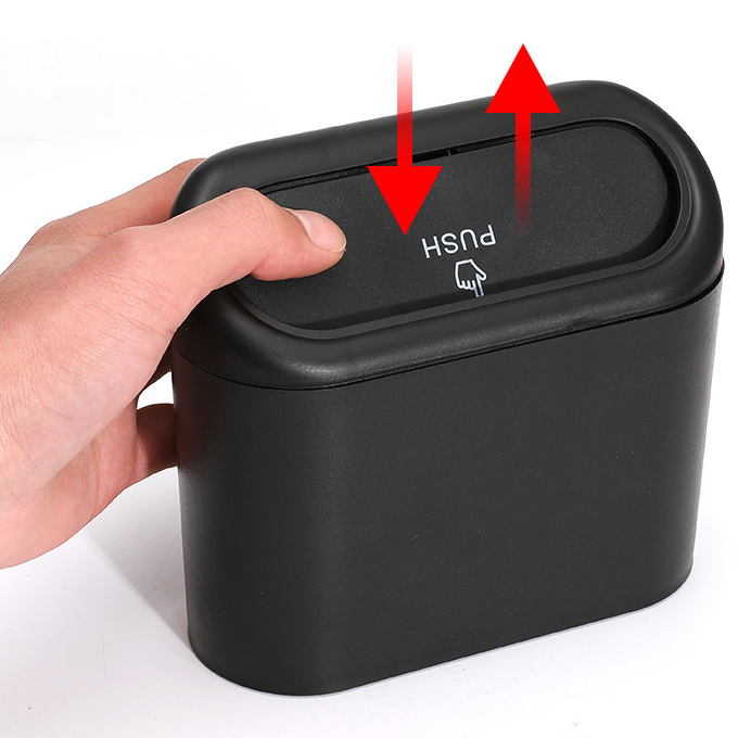 Car Door Trash Can Automatic Rebound Trash Can Waterproof Storage Box Portable Trash Can Car Interior Accessories