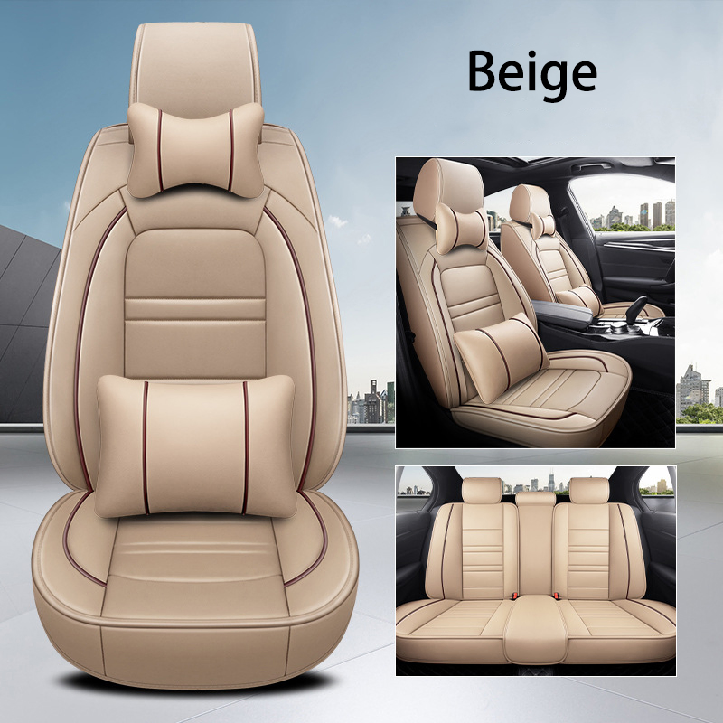 Good Quality Napa Luxury Interior Decoration Accessory Waterproof Nappa Leather Universal Fit Car Seat Cover for Protection