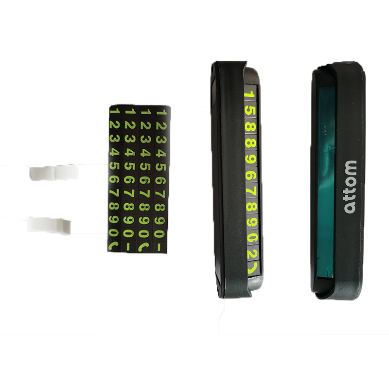 Customized Night Luminous Hidden Car Accessories for Temporary Parking Number Card
