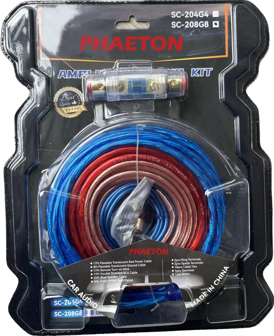 Audio Amplifier Installation Wiring Kit 8