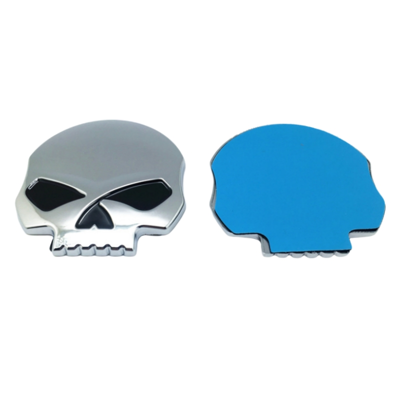 Factory Wholesale Custom Logo Fit for Skull Motorcycle Body Tank Badge Metal Emblem Fender Car Accessories Car Parts Decoration Emblem Motorcycle Parts