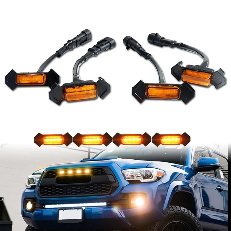 Amber Car Grille LED Light Auto Lighting Accessories Car LED Grille Lights Fit