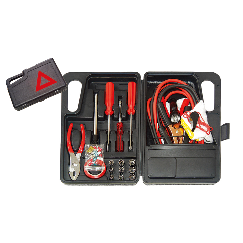 Roadside Emergency Car Kit 30-Car Essentials Tool Accessories...Car and Driver.