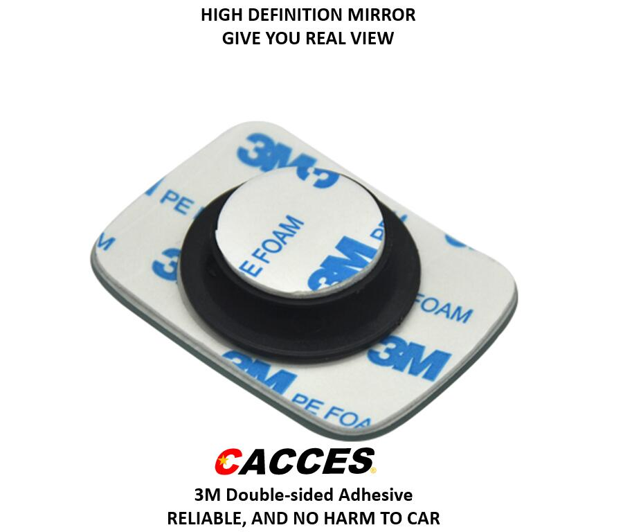 2.5 Inch Rectangle HD Glass Frameless Convex Car Rear View Mirror Blind Spot Mirror Universal for Car Auto Vehicles Popular Car Accessories for Safety Car Tool