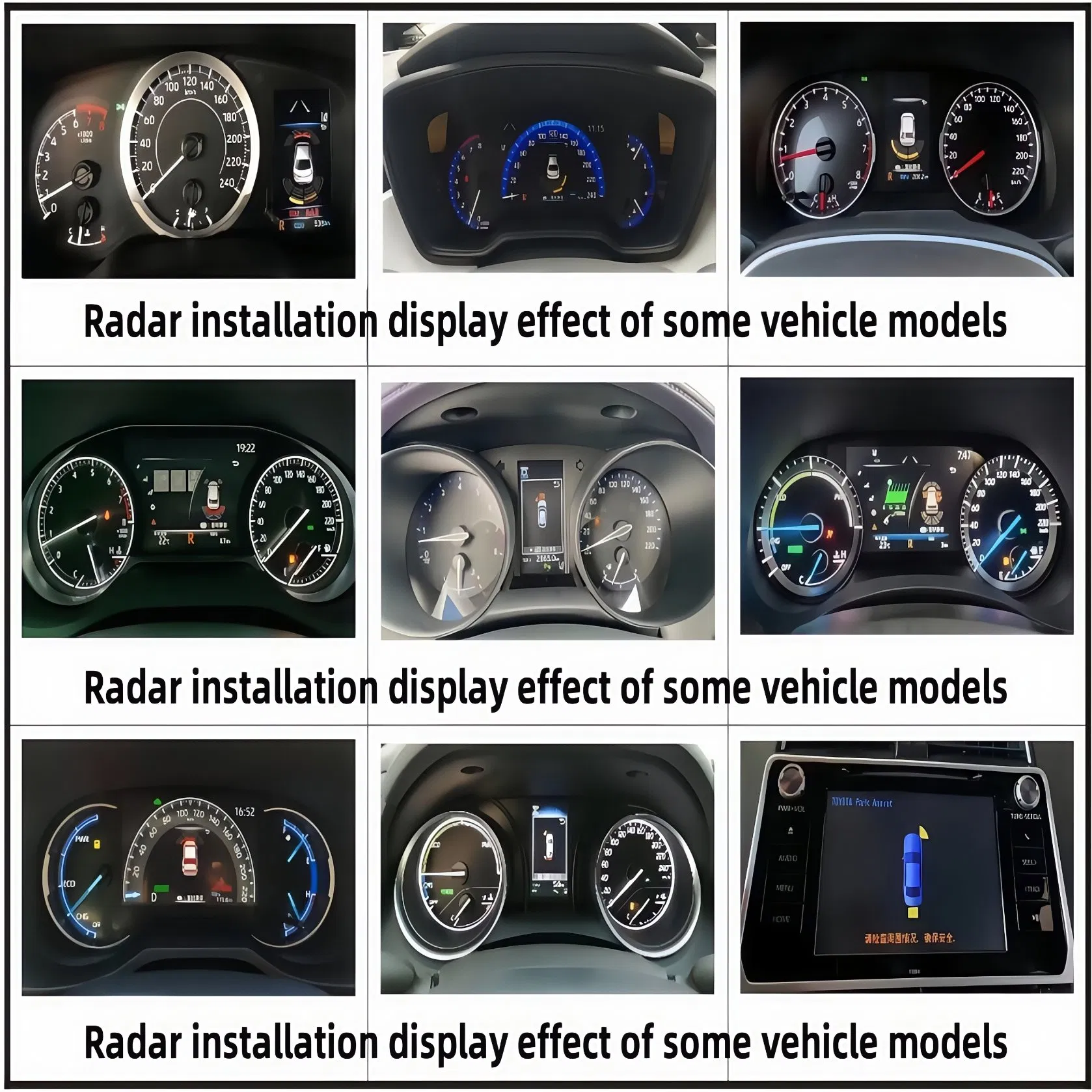 for Toyota Upgrade Car Accessories OEM Front Rear Parking Sensor System