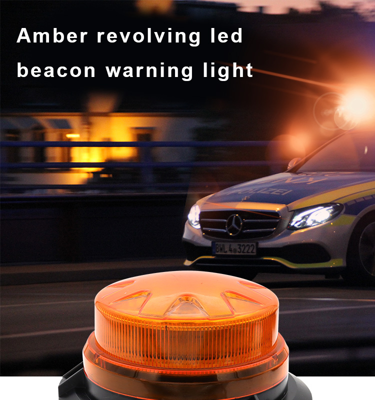 LED Car Light Waterproof Amber LED Beacon Strobe Warning Light Auto Parts Emergency Light Traffic Accessories for Vehicles for Trucks and Cars LED Work Light