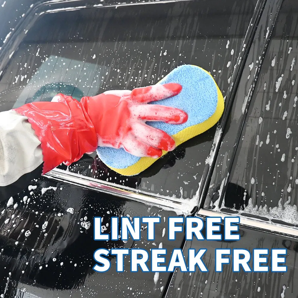 Vehicle Accessories, Electronics &amp; Tools Car Care &amp; Cleaning Sponge Microfiber Chenille Car Wash Sponge Non-Scratch Surface Cleaning Foam Pad