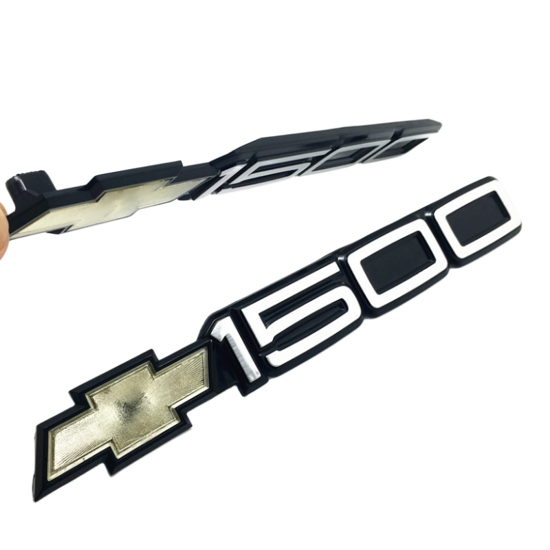 1500 Bowtie Door Moulding Emblems 1500 Badge Silverado Suburban Tahoe Fit for Car Accessories Car Parts Decoration Emblem