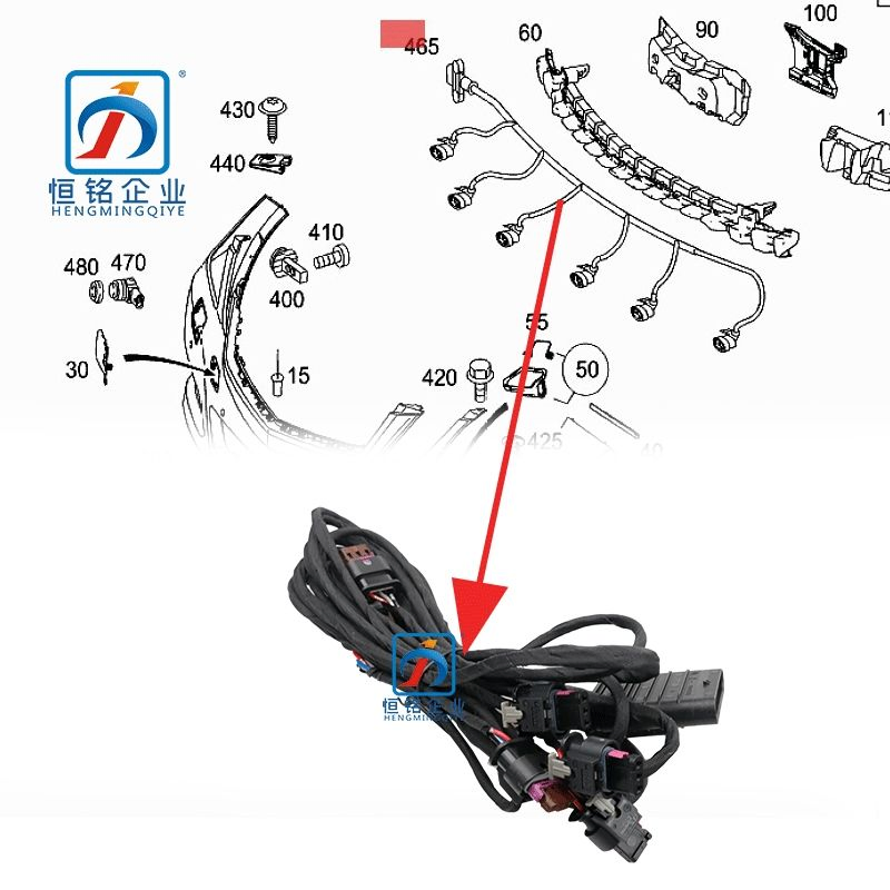 Car Accessories E Class W212 Parking Sensor Wiring Electric Eye Harness for Mercedes Benz