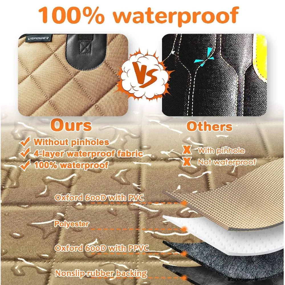 Dog Car Accessory Hammock 600d Scratch Proof Nonslip Durable Soft Pet Seat Cover