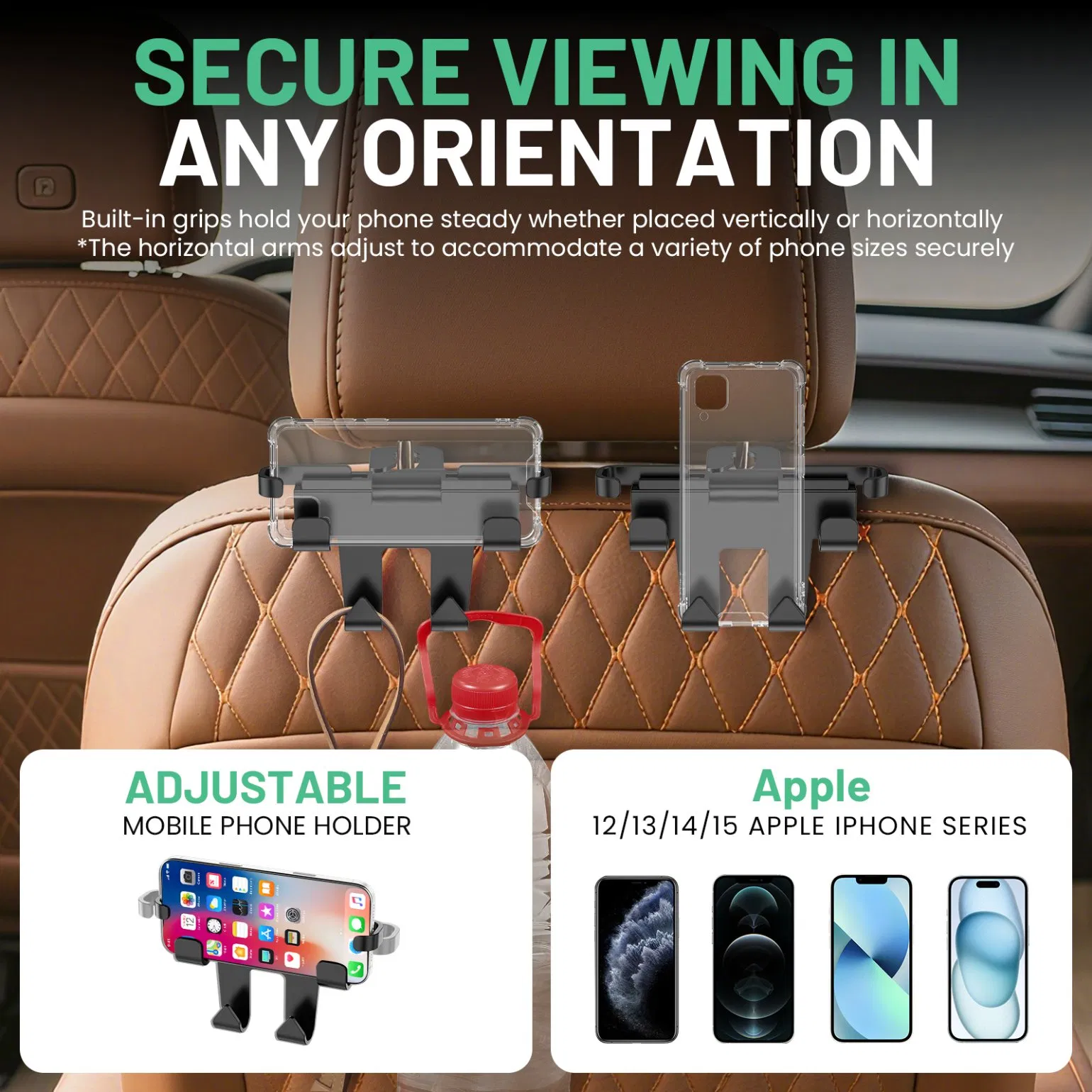 ABS+PC Customizable Car Hooks Strong Interior Accessories Personalized Hangers for Outdoor Travel &amp; Indoor Household