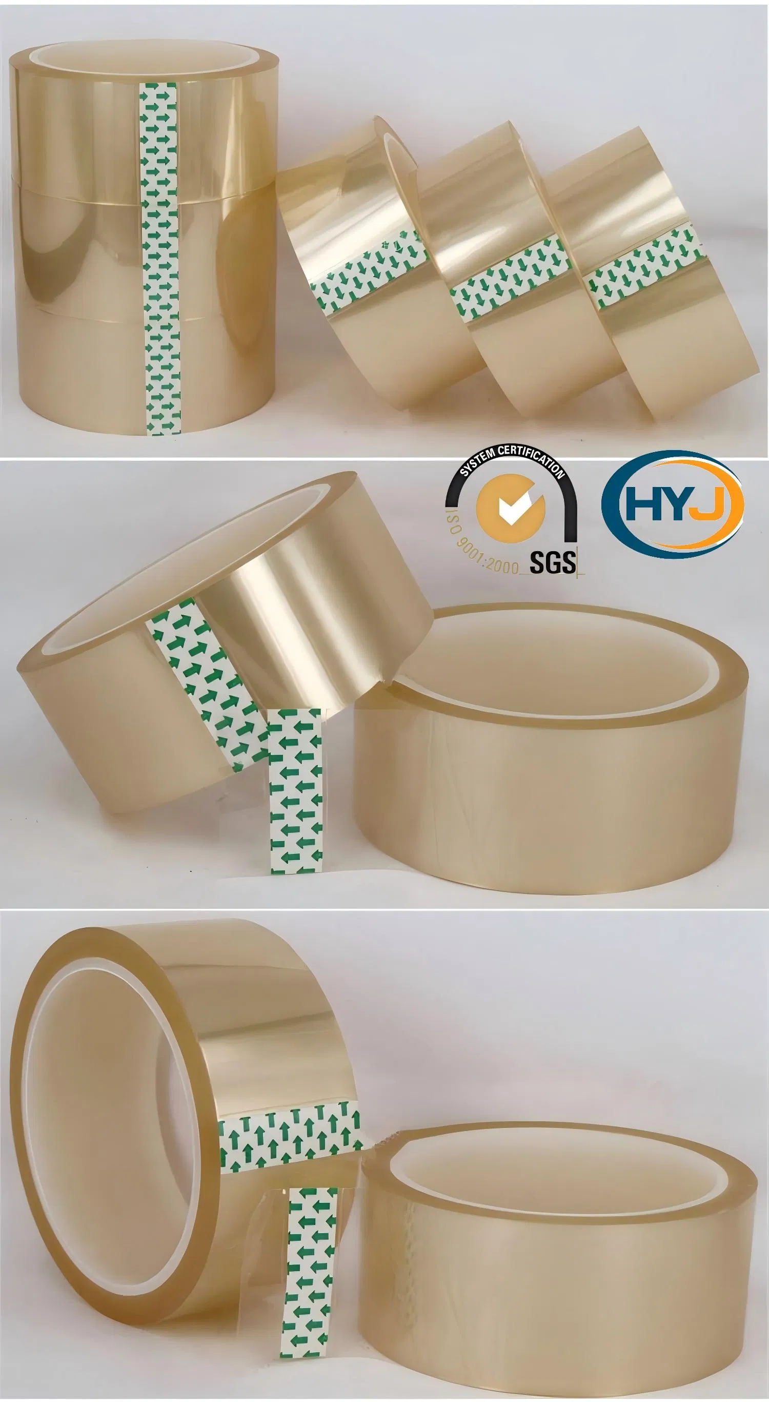 Pet Tape Single Sided Heat Resistant Polyester Film Silicone Masking Adhesive Tape for Car Accessories