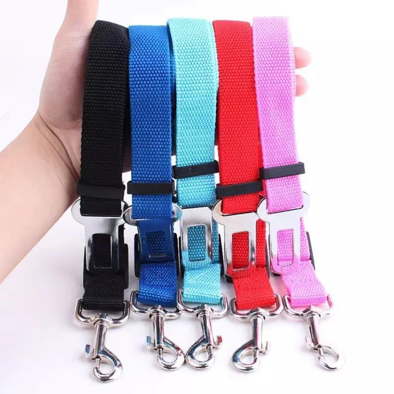 Hnayang Factory Adjustable Dog Car Harness Dog Seatbelt Durable Nylon Retractable Pet Seat Belt Dog Accessories Leash Leads Car Seat Belt Seatbelt for Dogs