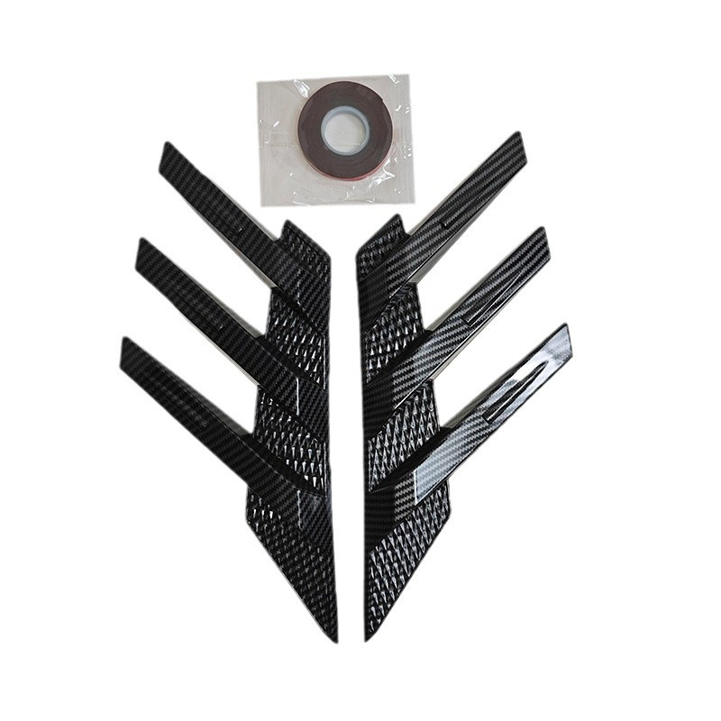 Carbon Fiber Car Accessories Rear Windshield Decorative Strip Car Wind Knife Decoration