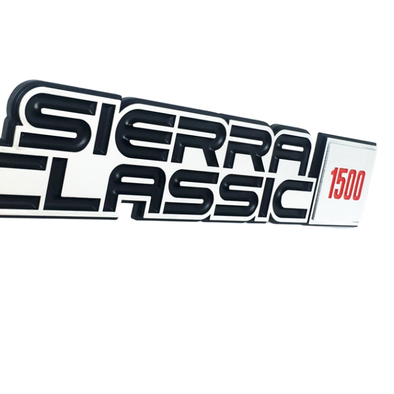 Fit for Sierra 1500HD 2500HD 3500HD Emblem Fender Badge Decal Sticker Logo Car Accessories Car Parts Decoration ABS Plastic