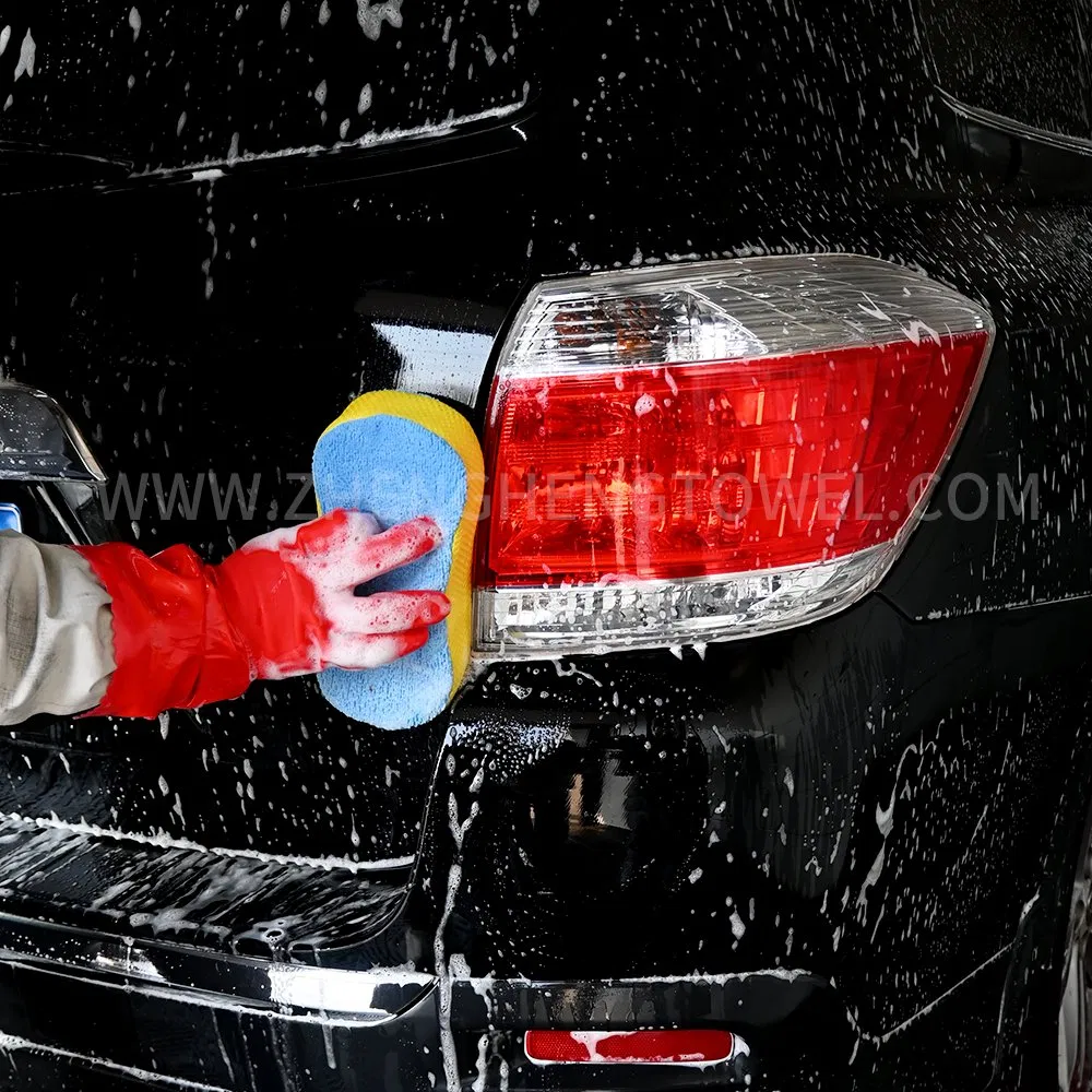 Vehicle Accessories, Electronics &amp; Tools Car Care &amp; Cleaning Sponge Microfiber Chenille Car Wash Sponge Non-Scratch Surface Cleaning Foam Pad