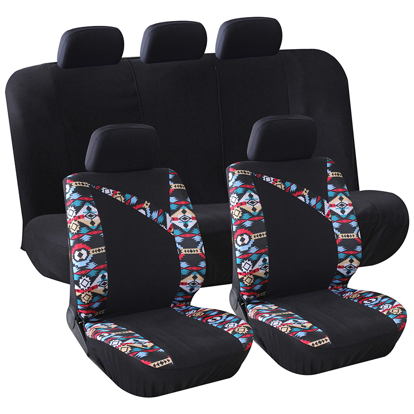 Car Interior Accessories Jacquard Cloth and Single Mesh Universal Well-Fit Car Seat Cover