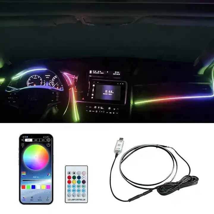 USB Car Interior LED Strip Lights