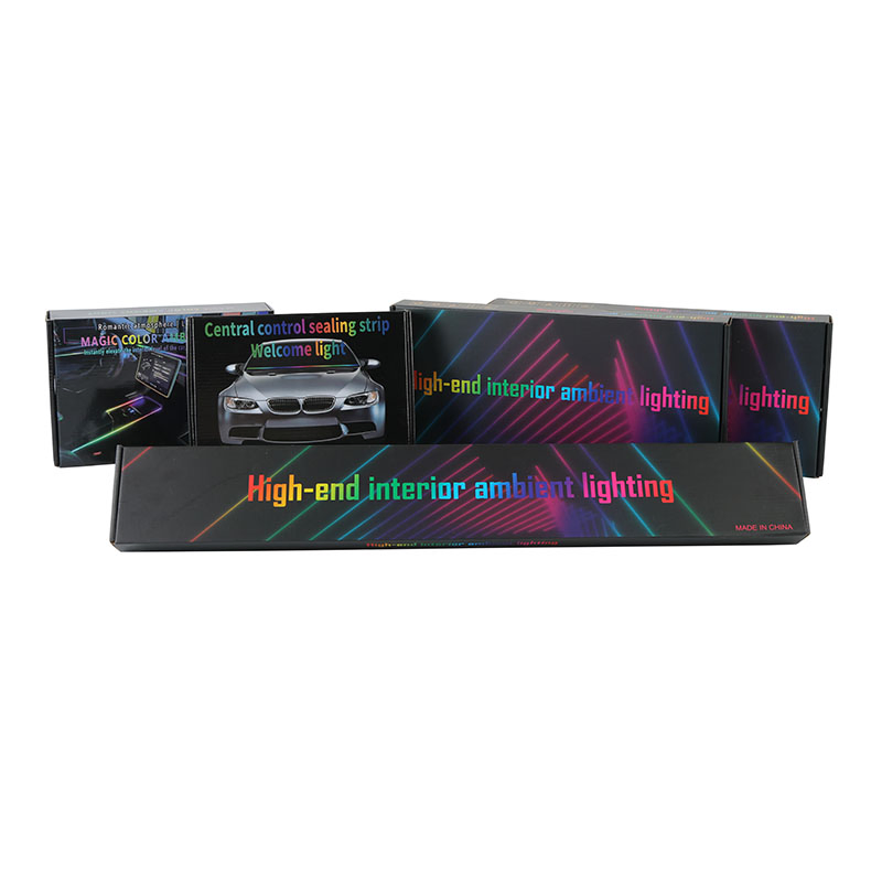 18 In1music Streamer Ambient Lighting Car Interior Accessories Dual Zone RGB 64 Neon LED Acrylic Strip Car Decor Atmosphere Lamp