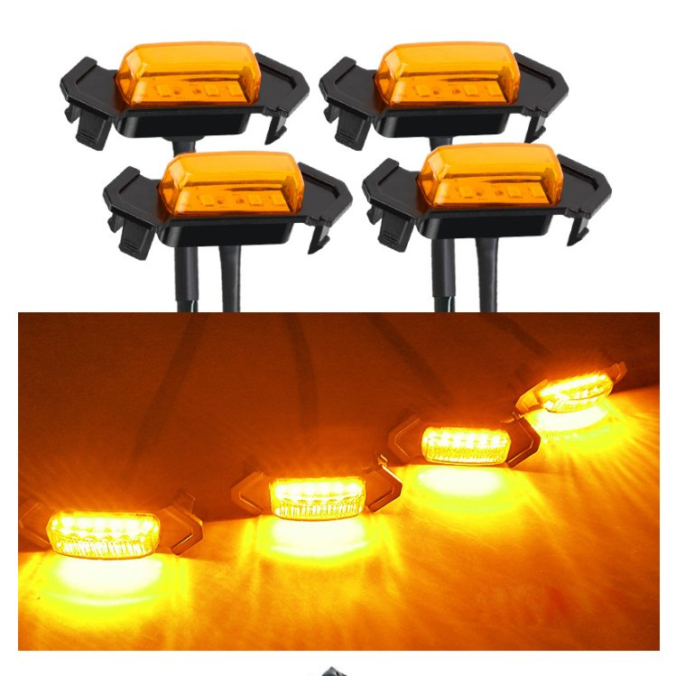 Amber Car Grille LED Light Auto Lighting Accessories Car LED Grille Lights Fit