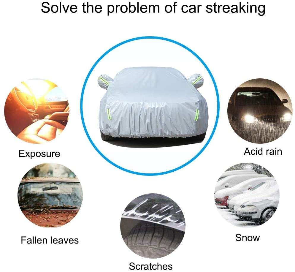 Car Accessories Universal Car Cover Waterproof Windproof Sunscreen