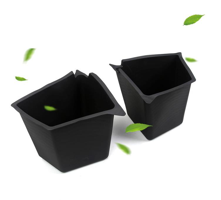 TPE Rear Trunk Storage Bins for Tesla Y/3 High Quality Rear Trunk Side Storage Box with Lid and Rear Trunk Organizer for Tesla Car Accessories