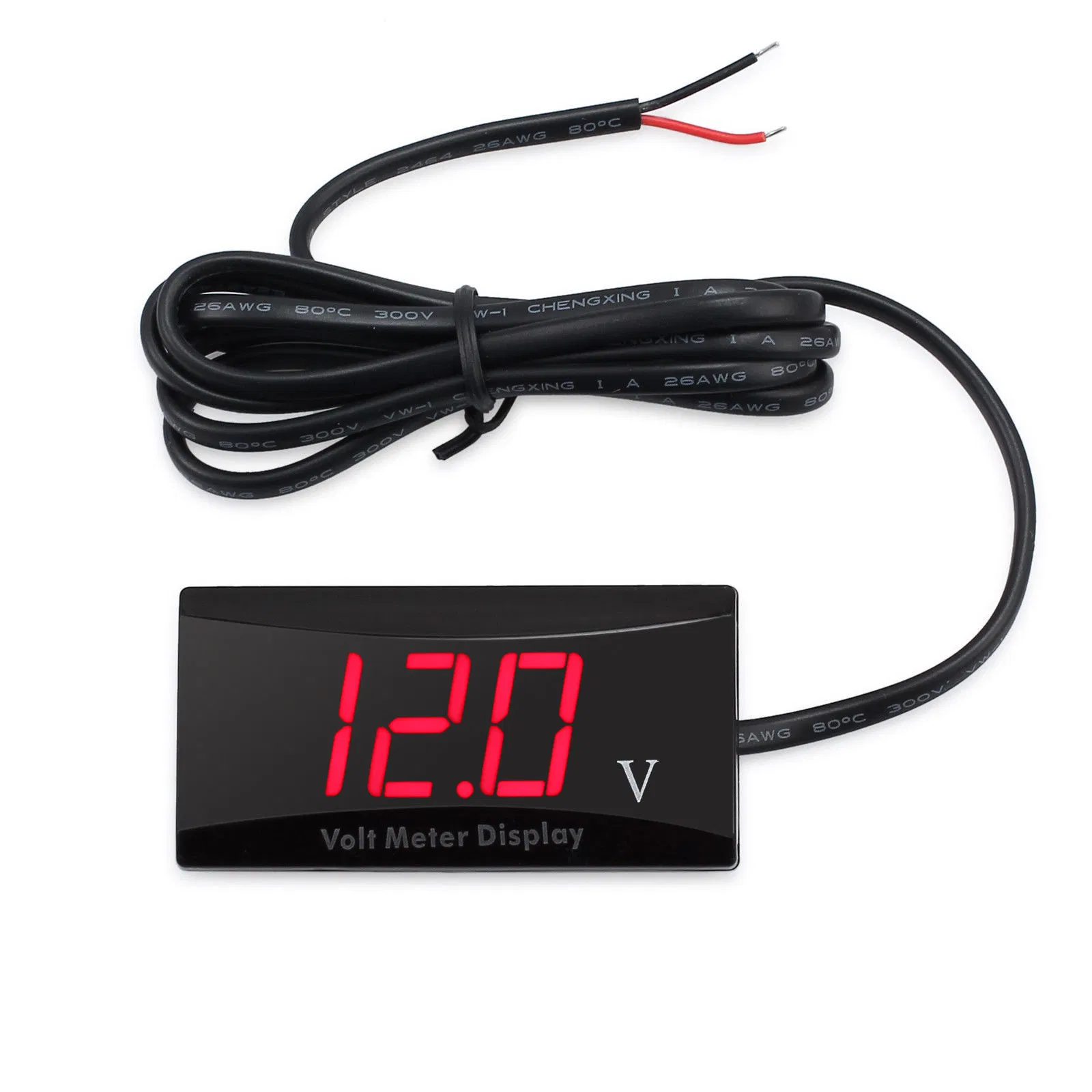 Universal Mini LED Display Digital Voltmeter Panel Volt Voltage Meter Tester DC 12V-150V Car Boat Motorcycle Accessories