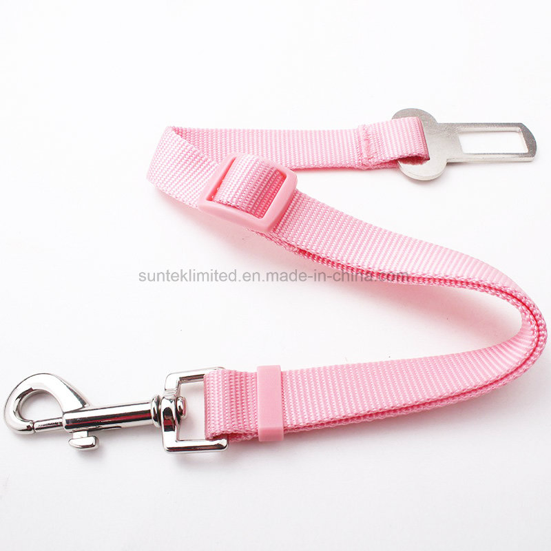 Custom 2022 Fashion Adjustable Dog Cat Safety Car Seat Belt Nylon Dog Car Seatbelts Safety Leash Collar Pet Accessories for Promotion