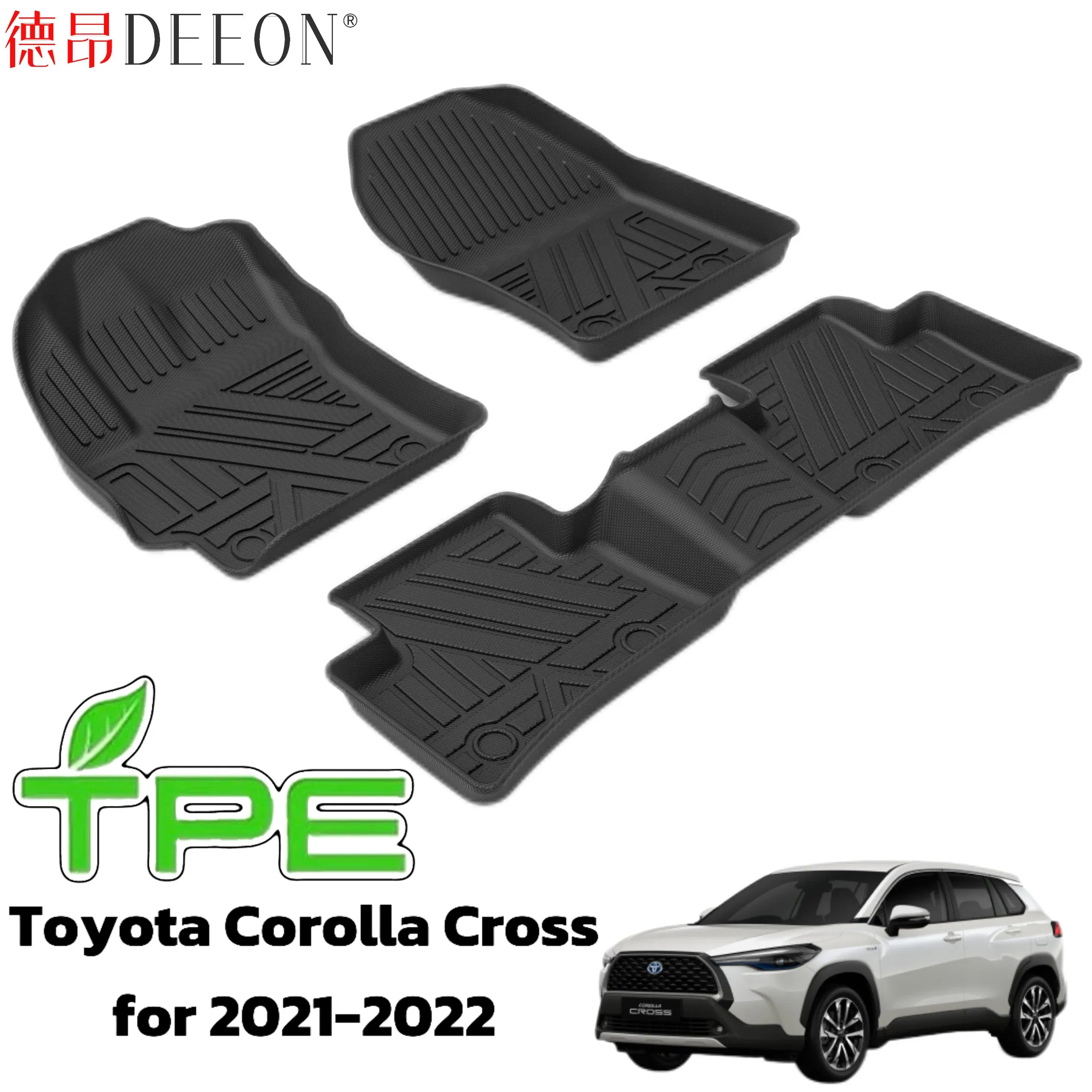 Universal TPE Car Floor Mat Auto Accessory Foot Mat Trunk Mat for Toyota