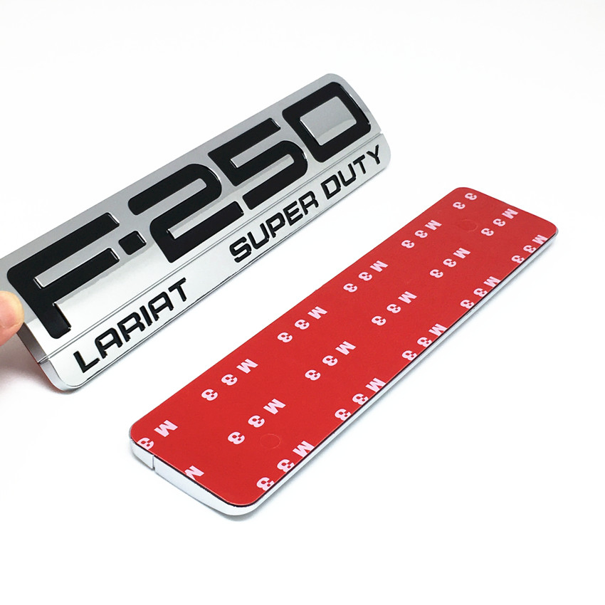 F-250 350 Emblem Fit for Bronco Mustang Emblem Fender Badge Decal Sticker Logo Car Accessories Car Parts Decoration ABS Plastic