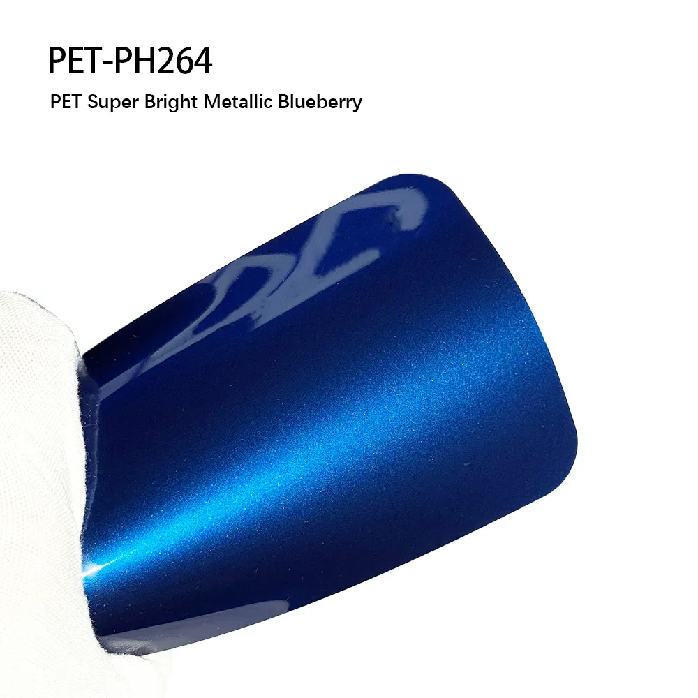 Pet Material Car Accessories Blueberry Color Change Blue Car Wrap Vinyl